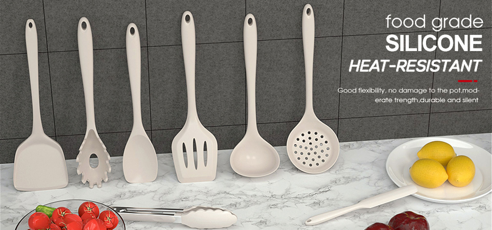 AOTHOD Silicone Cooking Utensils Sets